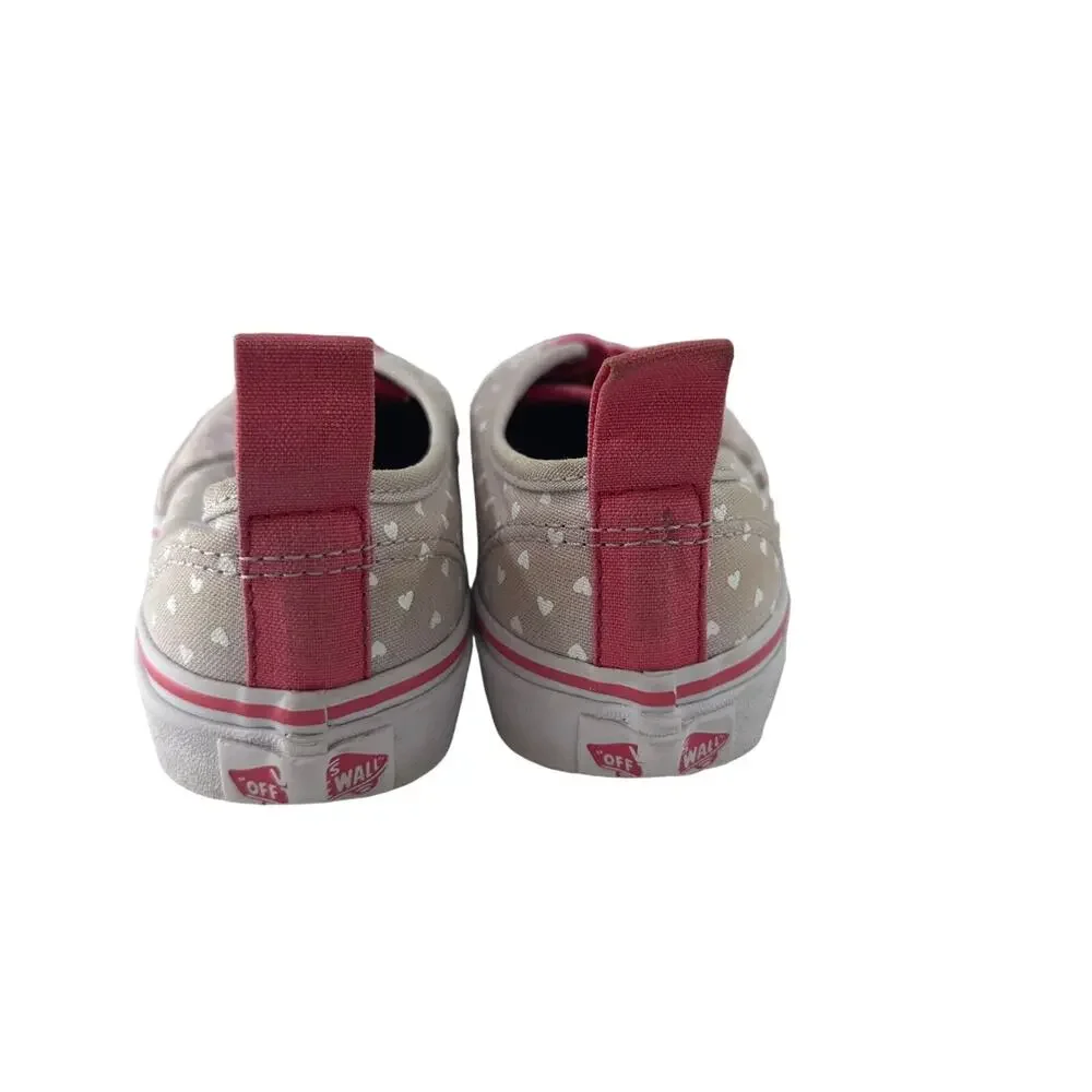 VANS Kids sz 1.5 Girls Polka Dots and Hot Pink